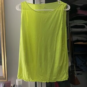 Neon Yellow Athleta Muscle Tank